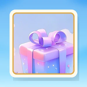Kado ungu berikat pita dari artwork H5 resmi rsnvip6